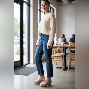 Steve Madden Tan‎ Suede Cozy Fur-Lined Heeled Clogs